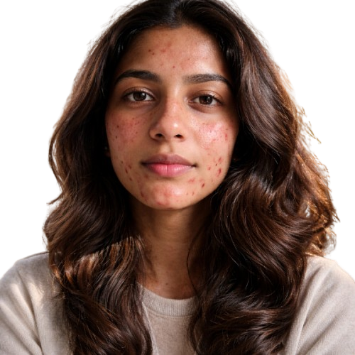 before the skin care routine